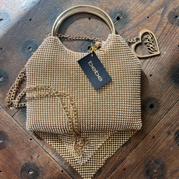 NWT Bebe Alabama Metal Handle Crossbody - Picture 2 of 6